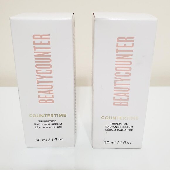 Beautycounter Countertime Lot of 2 Tripeptide Radiance Serum 1 fl oz Hydrating - Picture 1 of 7